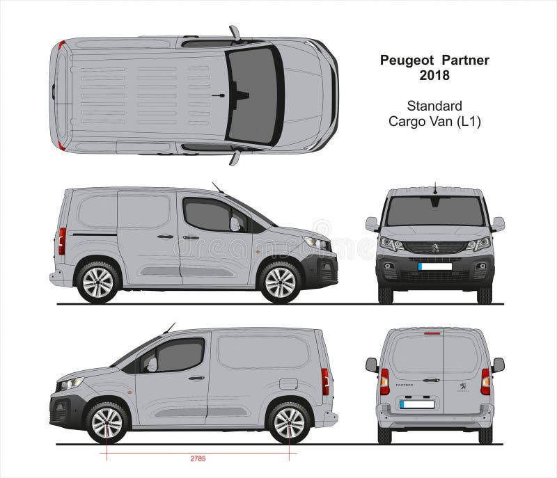 Peugeot Partner Cargo Van L1 2018-present Editorial Photography -  Illustration of wraps, design: 162525787
