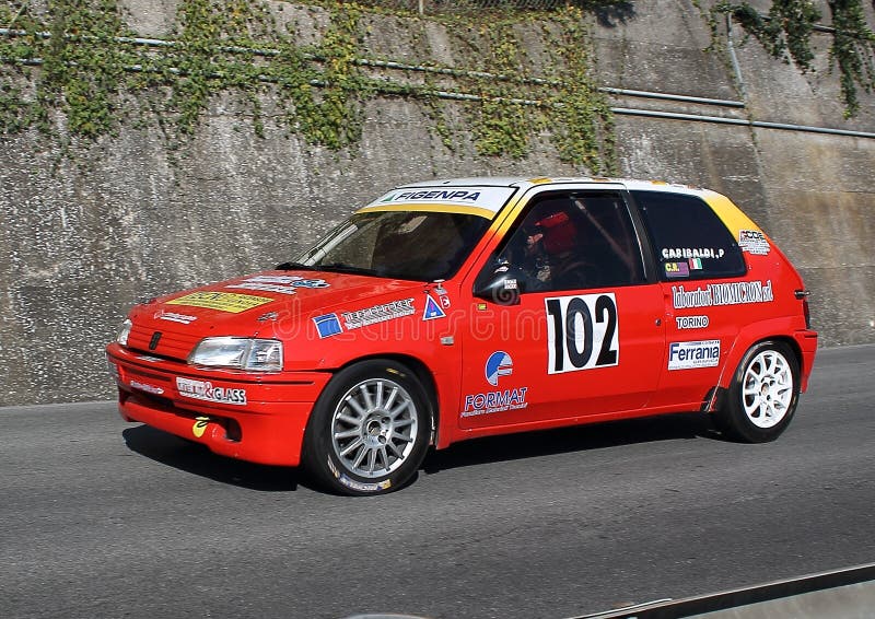 Peugeot 106 race car editorial photography. Image of williams - 106018557