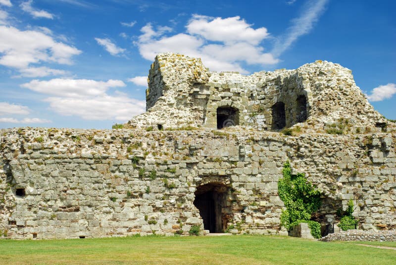 Pevensey Castle Ruins Pevensey England Stock Photo Image of england