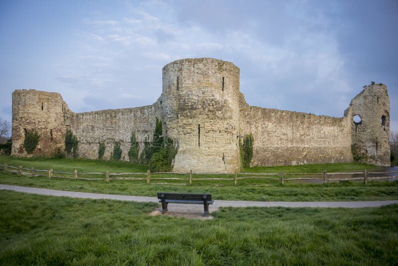 Pevensey Castle Ruins, Sussex, UK