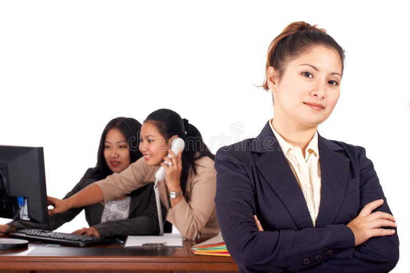 pewni bizneswomanów young obrazy stock pewni bizneswomanów young obrazy stock