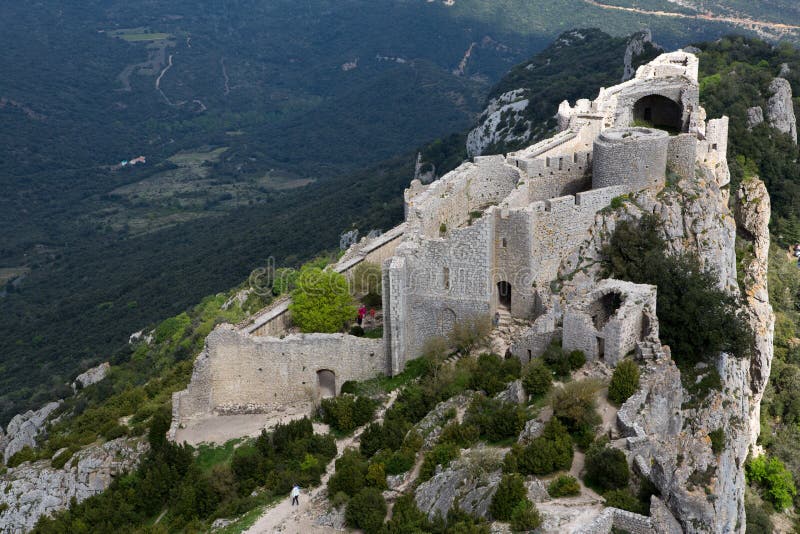 Peyrepertuse castle in French Pyrenees