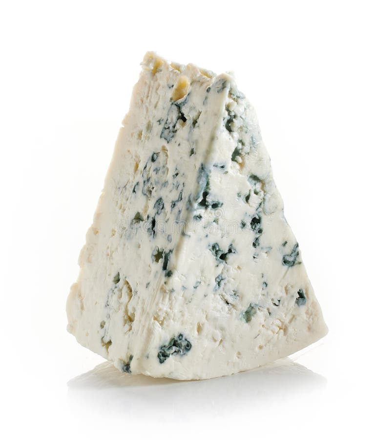 Pezzo di formaggio blu fotografia stock libera da diritti
