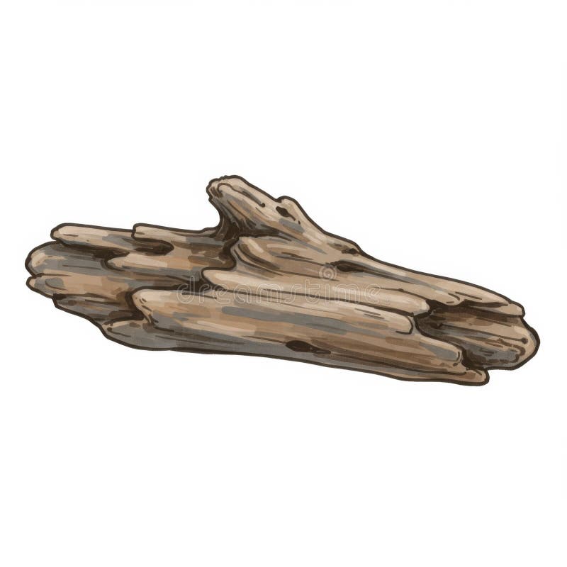Pezzo di legno di conifere grigio-marrone di legno di conifere bianco. Ai Generato