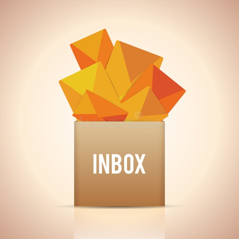 Pełny Inbox royalty ilustracja Pełny Inbox royalty ilustracja