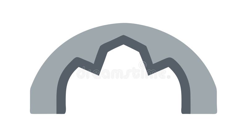 Peștera de munte Intrare Vector Icon design vector Generativ AI royalty free illustration