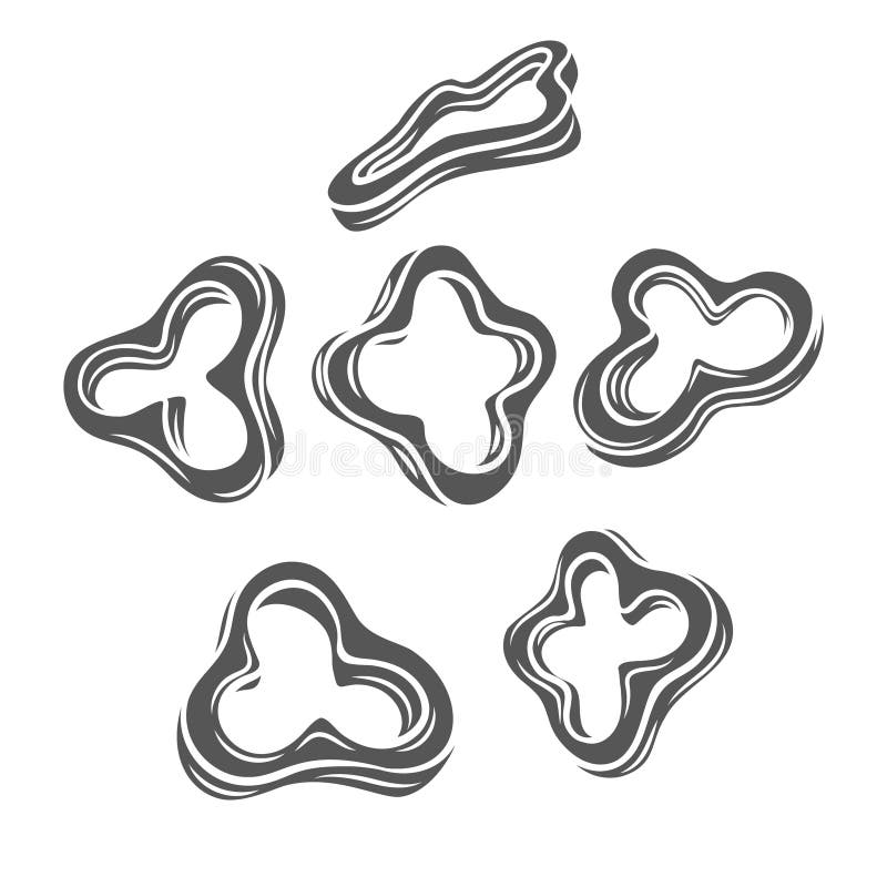 Pfefferscheiben-Glyphen-Symbol lizenzfreie abbildung