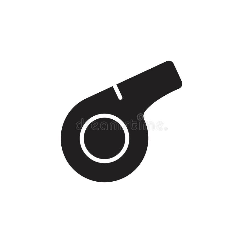 Pfeifensymbol-Flachzeige vektor abbildung