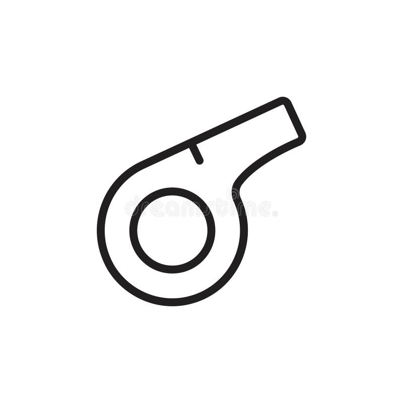 Pfeifensymbol-Flachzeige lizenzfreie abbildung