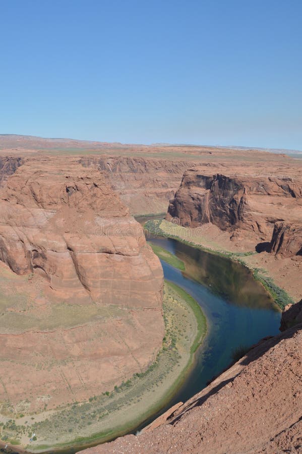 Pferdeschuh-Biegung Hufeisen bei Arizona USA geologie lizenzfreie stockfotografie Pferdeschuh-Biegung Hufeisen bei Arizona USA geologie lizenzfreie stockfotografie