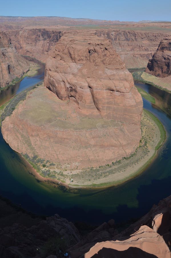 Pferdeschuh-Biegung Hufeisen bei Arizona USA geologie stockfoto Pferdeschuh-Biegung Hufeisen bei Arizona USA geologie stockfoto