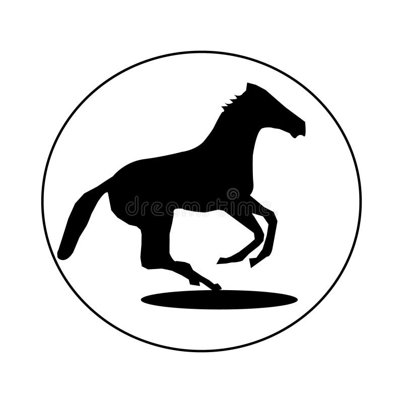 Horse symbol vector illustration suitable for horse breeding. Horse symbol vector illustration suitable for horse breeding