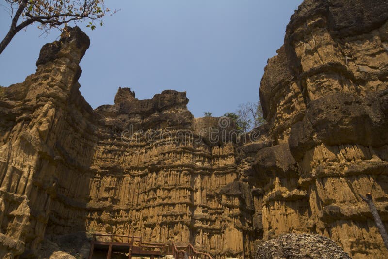 Pha Chor Canyon wonderful place in Chiangmai, Thailand. royalty free stock photos Pha Chor Canyon wonderful place in Chiangmai, Thailand. royalty free stock photos