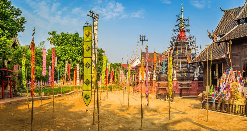 Phan Tao Temple Panorama lizenzfreie stockfotografie Phan Tao Temple Panorama lizenzfreie stockfotografie