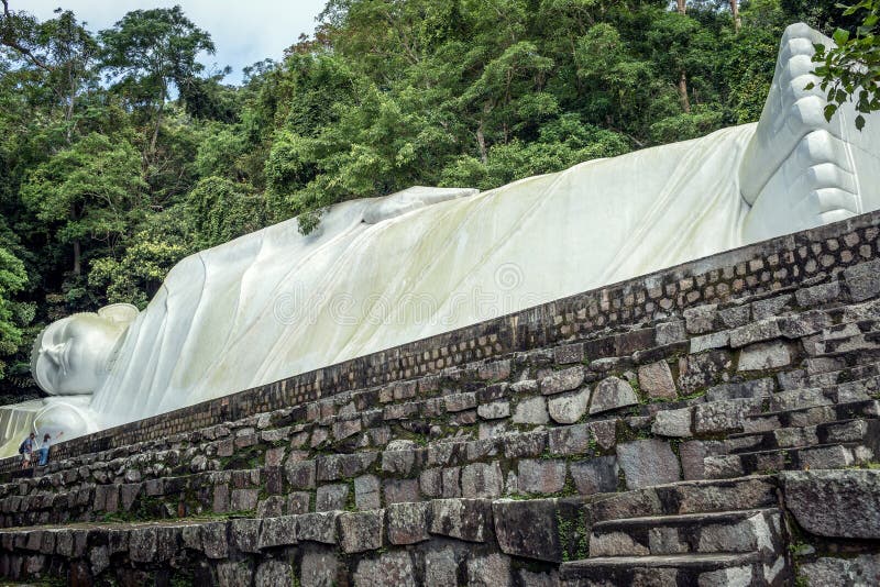 Reclining Buddha in the Mountain Ta Cu Nature Reserve in Vietnam ...