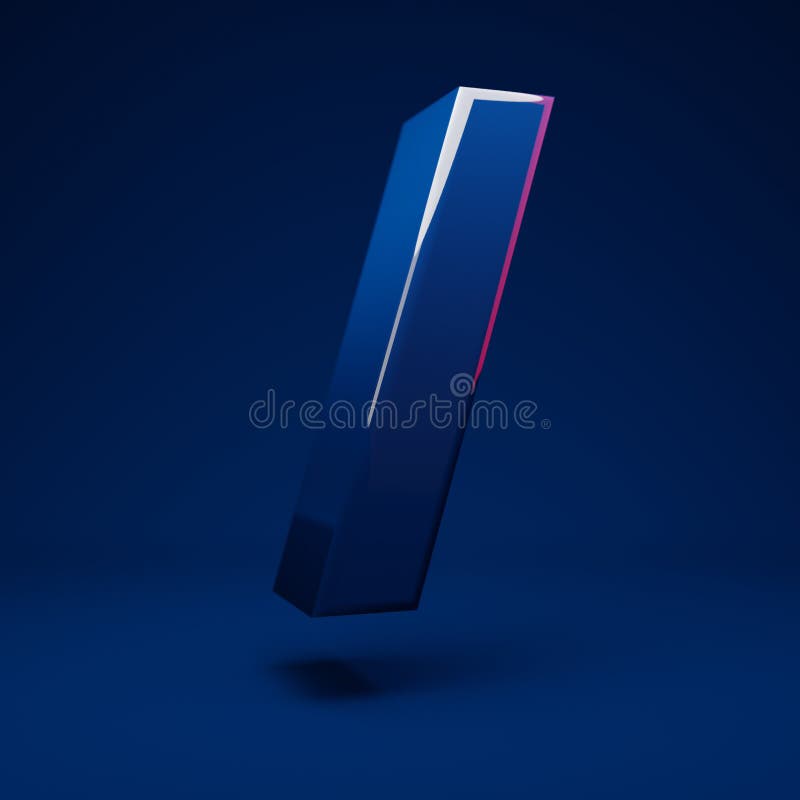 3d Forward Slash Symbol. Rendered Multicolor Metal Font with Glossy  Reflections and Shadow Isolated on White Background Stock Illustration -  Illustration of rendering, glyph: 142503686