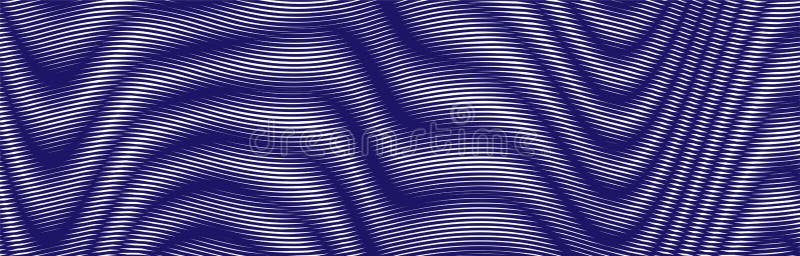 Phantom blue wave abstract background with smoothly wavy lines. royalty free illustration