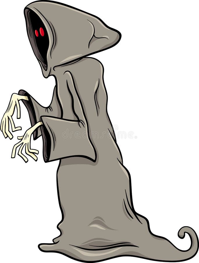 Phantom or Ghost Cartoon Illustration Stock Vector - Illustration of  horror, fantasy: 55747361