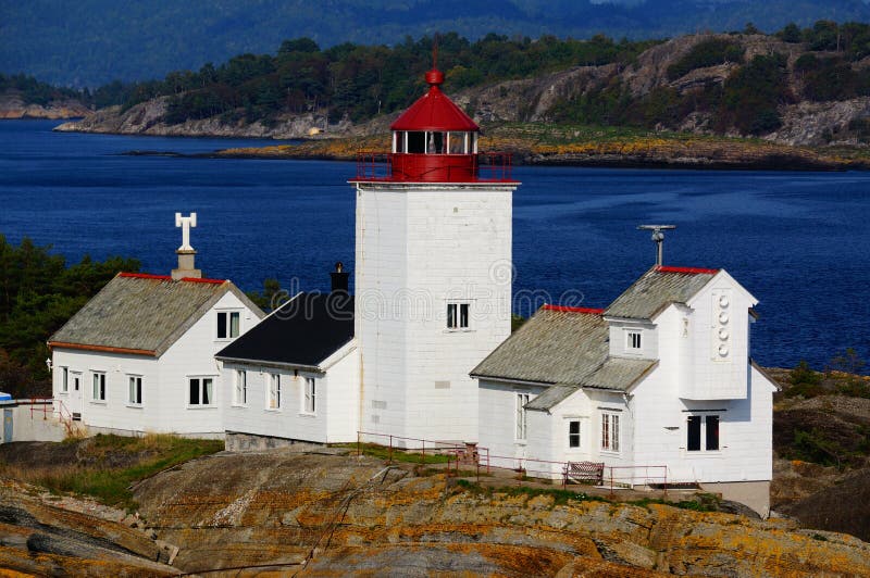 Phare de Langesund, Norvège photo libre de droits Phare de Langesund, Norvège photo libre de droits
