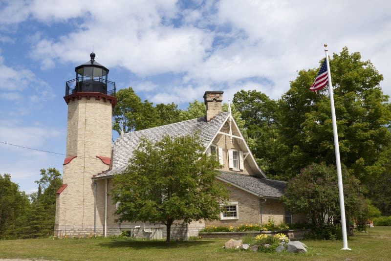 Phare de point de McGulpin photos stock Phare de point de McGulpin photos stock