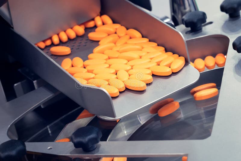 Pharmaceutical Production Line, Production of Tablets or Vitamins