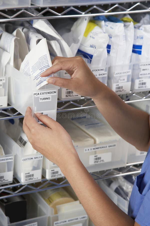 Pharmacist with Medical Supply Stock Image Image of antibiotic, shelf
