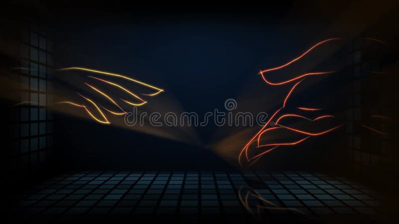 Pharmacologie a animé le spectacle laser illustration stock