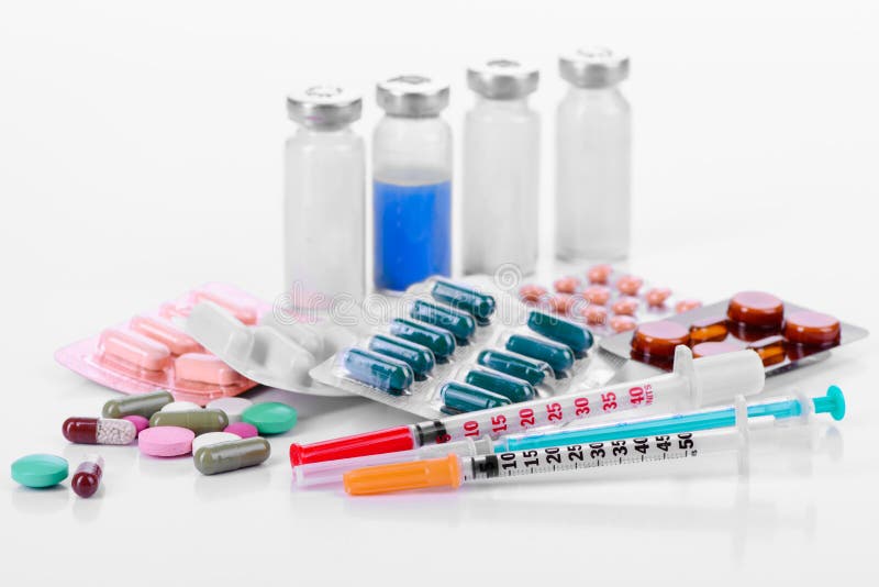 Pharmacology Tablets Vials Syringes Stock Photo Image of healthcare