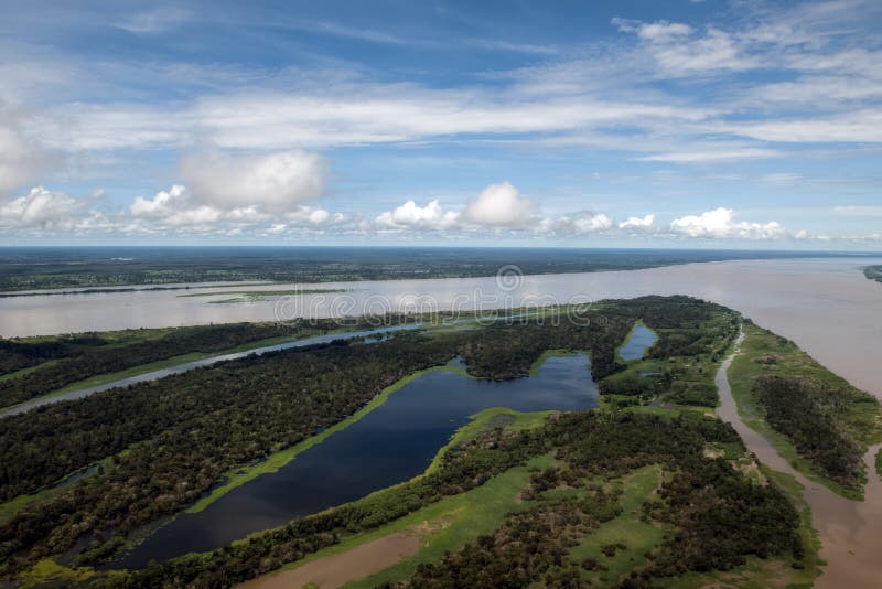 Phenomenon of Amazon - meeting of the waters