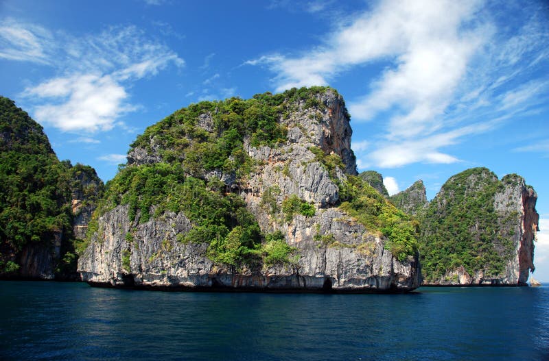 Phi Phi Island, Thailand: Dramatic Rock Formations