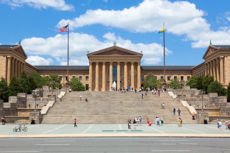 Philadelphia art museum entrance - Pennsylvania - USA