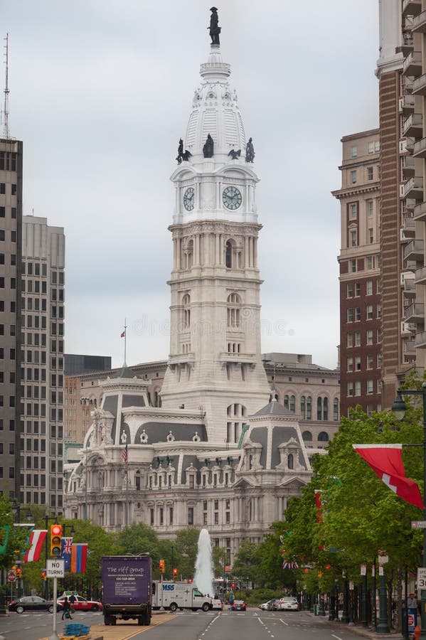 Philadelphia City Hall Clock Tower Editorial Photography Image 25509942