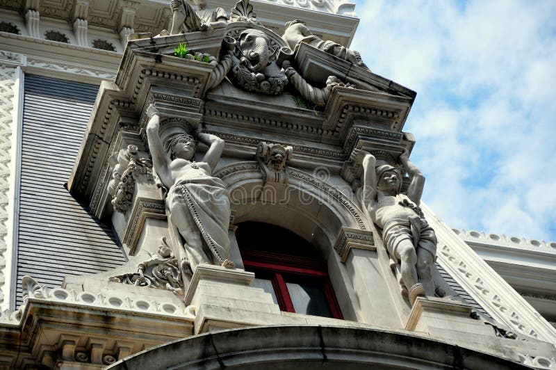 Philadelphia, PA: Beaux Arts City Hall Window Dormer