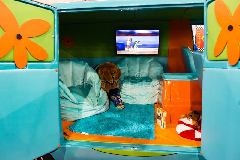 PHILADELPHIA, PA - Feb 3: the Scooby Doo Mystery Time Machine Van at the 2018 Philadelphia Auto Show