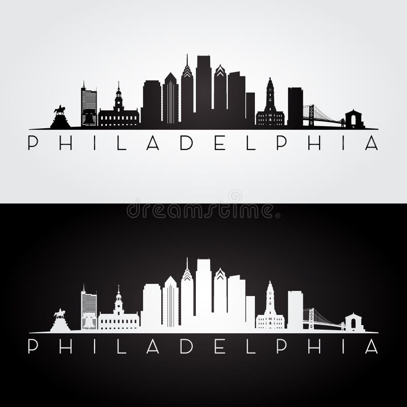 Philadelphia skyline silhouette