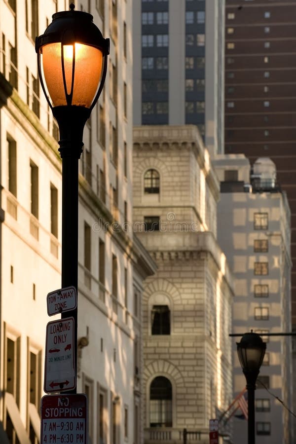 Strade lampada la città,,.