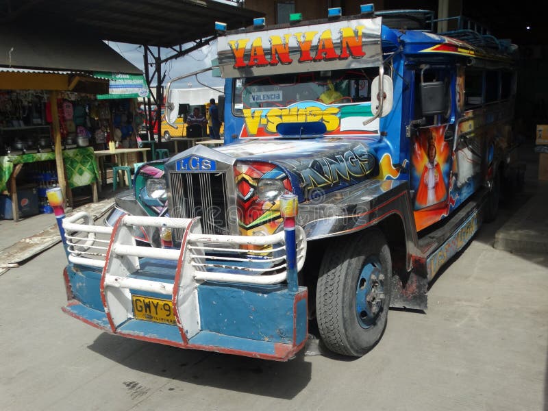 Philippine Jeepney, Cebu-Stadt stockbild Philippine Jeepney, Cebu-Stadt stockbild