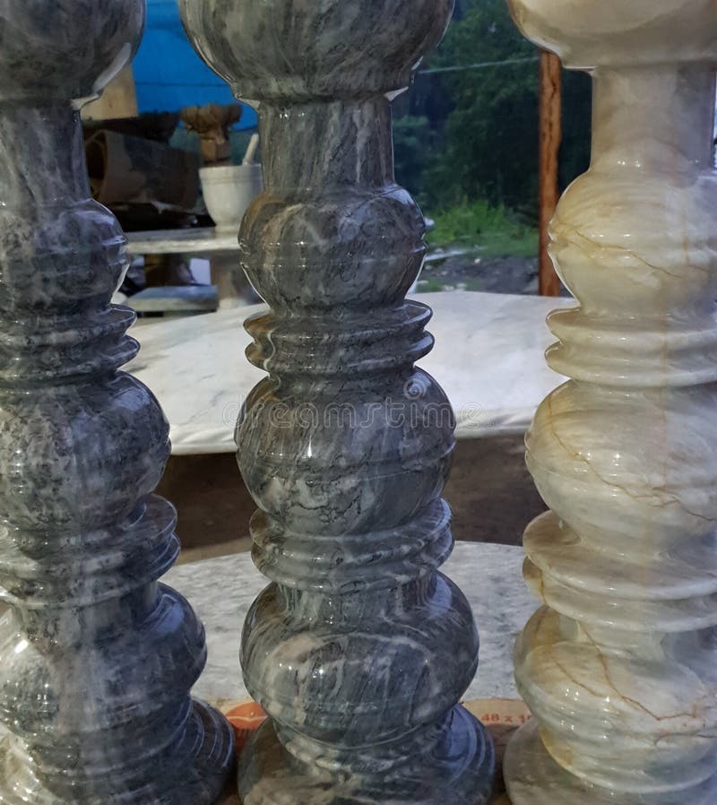 Philippinemade Mortar and Pestle from Marble of Romblon Stock Image