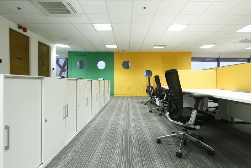 Philippines August 24, 2013 Plain Empty Office Spaces in Asia