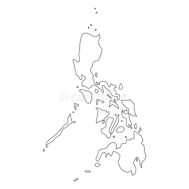 Carte de Philippines illustration de vecteur. Illustration du national