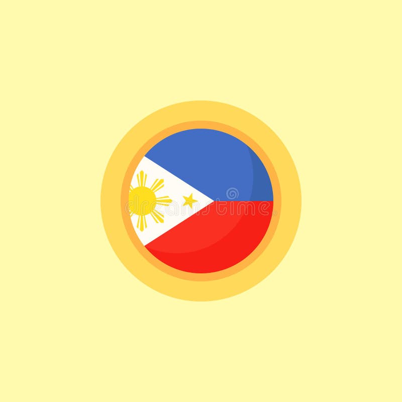 Philippines - Circular Flag Stock Vector - Illustration of filipinas