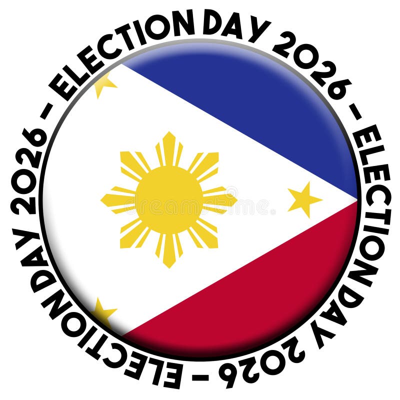 Philippines Election Day 2026 Circular Flag Concept 3D Illustration