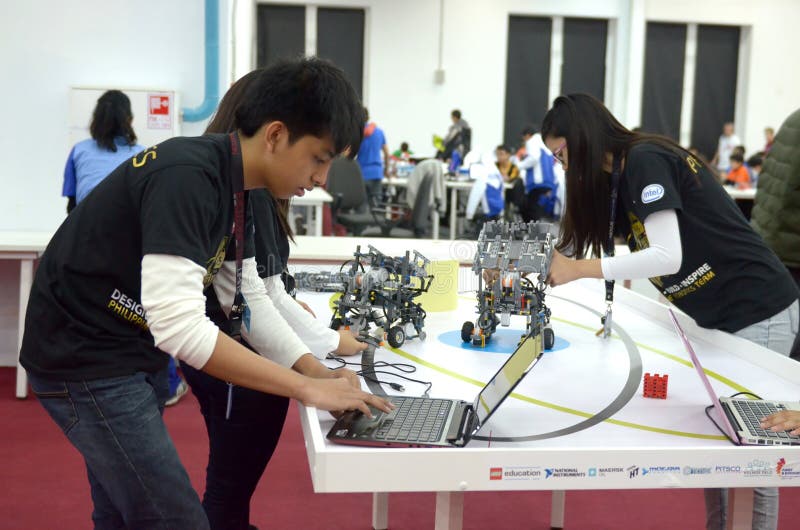 Philippines Team at the Robot Olympiad in Sochi Editorial Photo Image