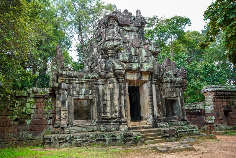 Phimeanakas Hindu Temple at Angkor, Cambodia Stock Photo - Image of