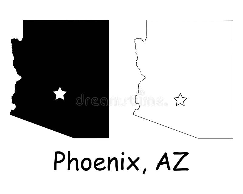 Az State Outline Stock Illustrations – 38 Az State Outline Stock ...