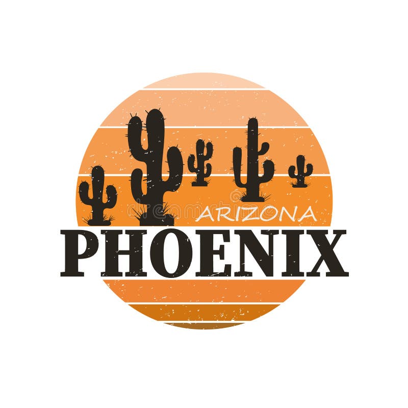 Phoenix Arizona City. T-shirt and Apparel Vector Design, Print ...