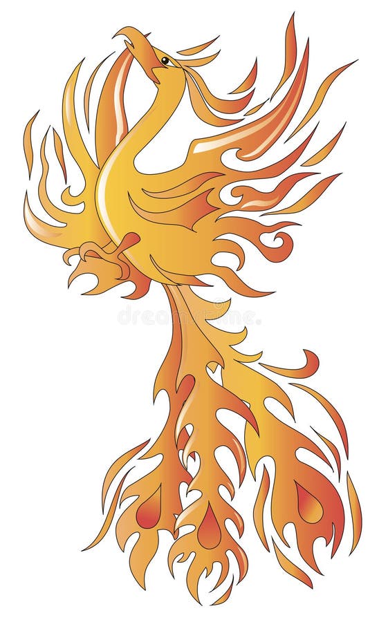 Phoenix bird stock illustration