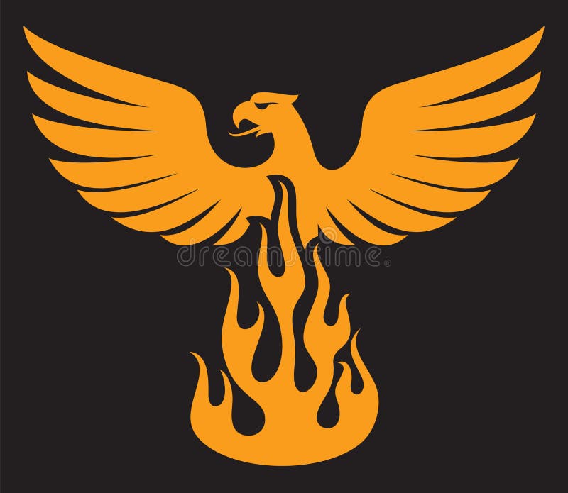 Phoenix bird royalty free illustration
