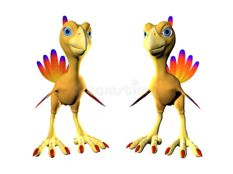 Phoenix Cartoon stock illustration. Illustration of rising - 7768236