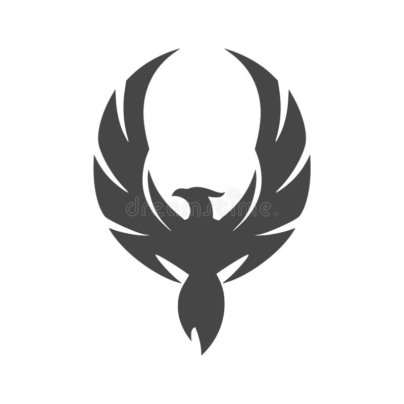 Phoenix logo, Phoenix symbol, enkel vektorsymbol royaltyfri illustrationer